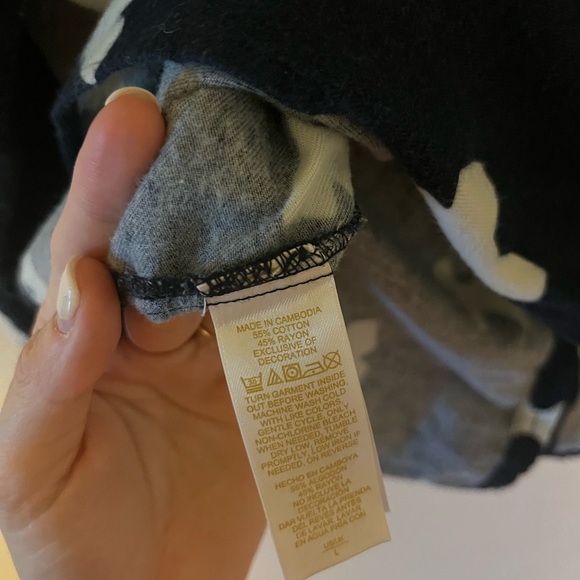 Kate Spade Navy Bow Print Pajama Top - Picture 5 of 5